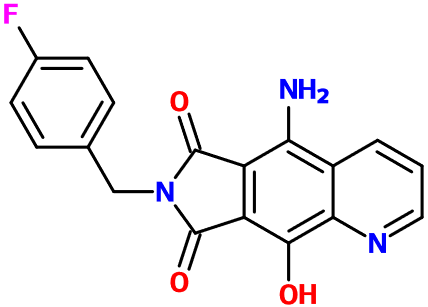 (image for) MC080296 5-Amino-7-(4-fluorobenzyl)-9-hydroxy-6H-pyrrolo[3,4-g]quinoline-6,8(7H)-dione